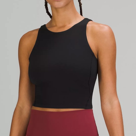 Lululemon Align High Neck Tank Top (Light Support) Black - Picture 1 of 4